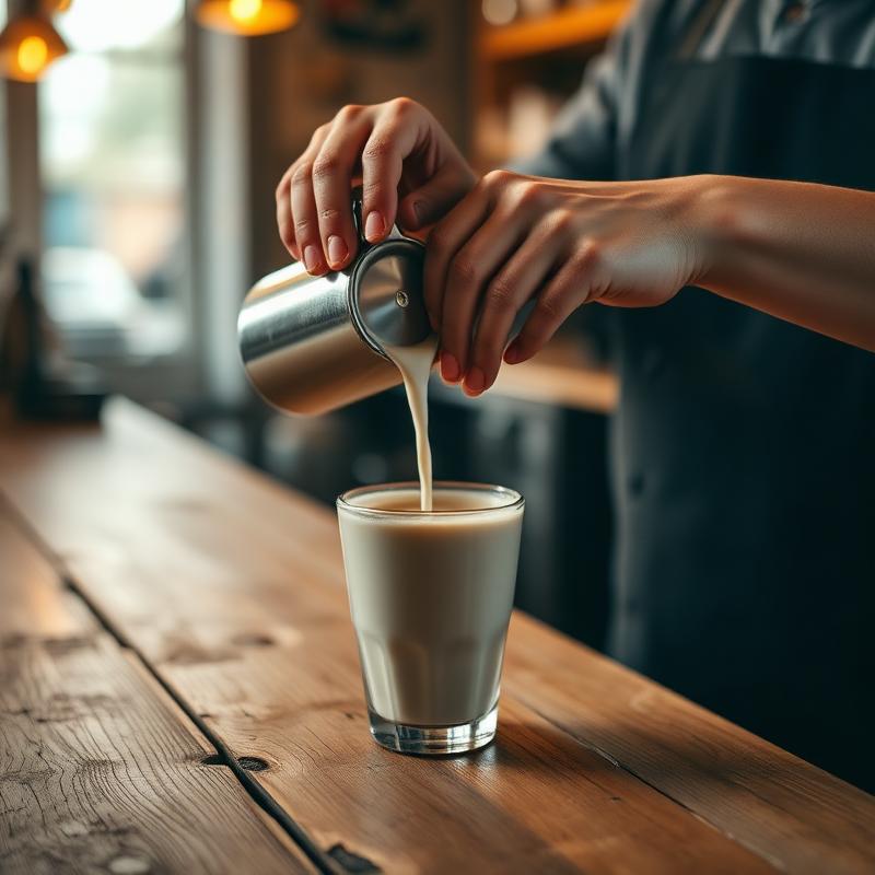 Barista kávét készít a pult mögött